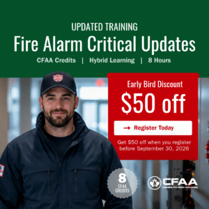 Fire Alarm Critical Updates, 2026 - $50 off until Sept 30, 2026. Register today!
